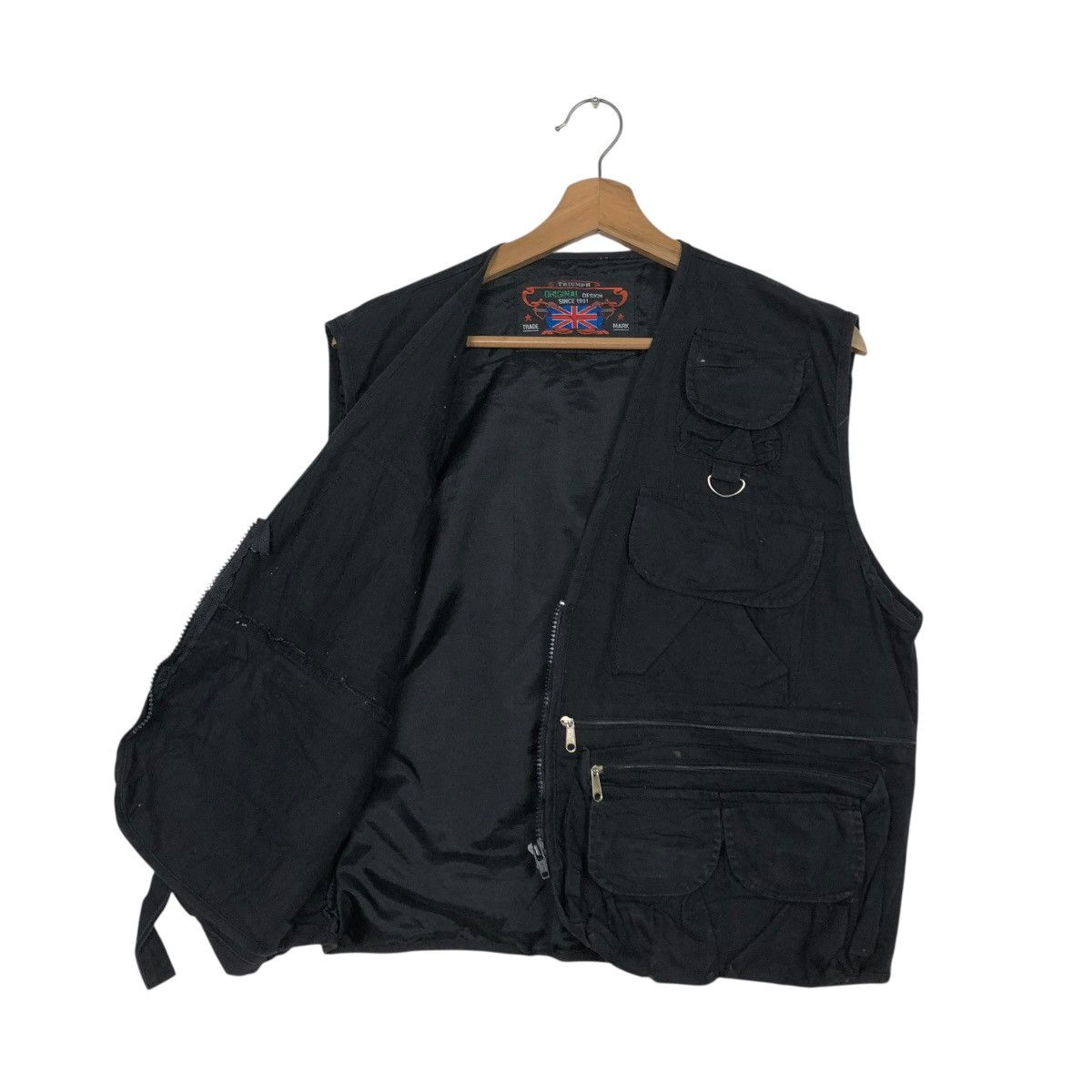 Vintage 🔥VINTAGE UTILITY CARGO VEST JACKET BIKER TRIUMPH Size US M / EU 48-50 / 2 - 13 Thumbnail