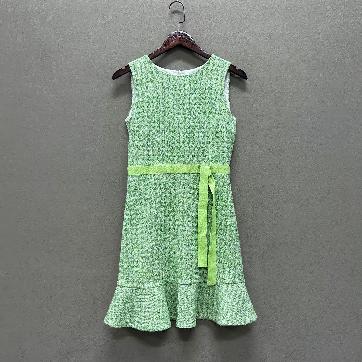 green houndstooth dress Mayoral Houndstooth Dress in Bottle Green for Girls