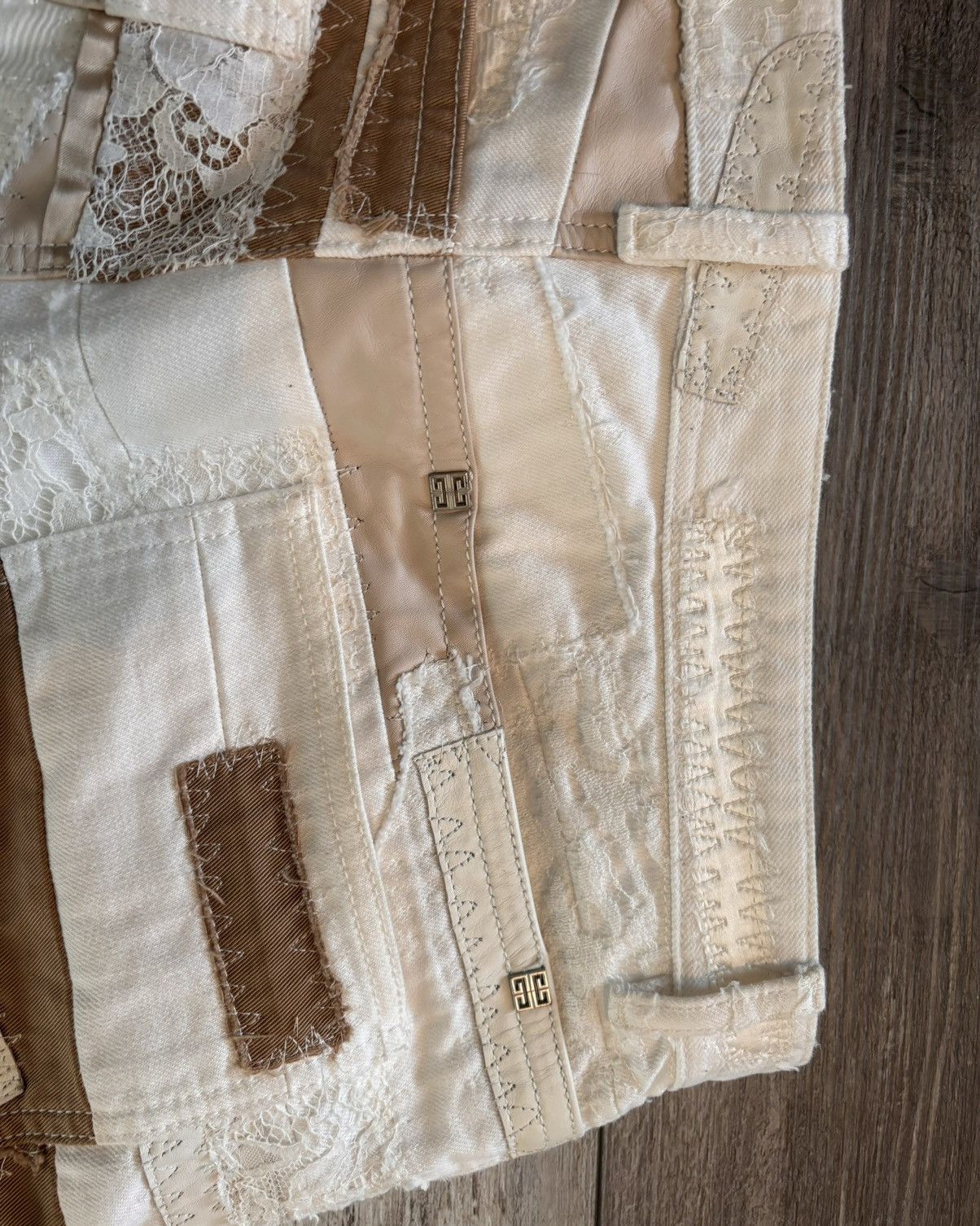 Alyx Lace Leather Boro Paneled Denim Size US 34 / EU 50 - 8 Thumbnail