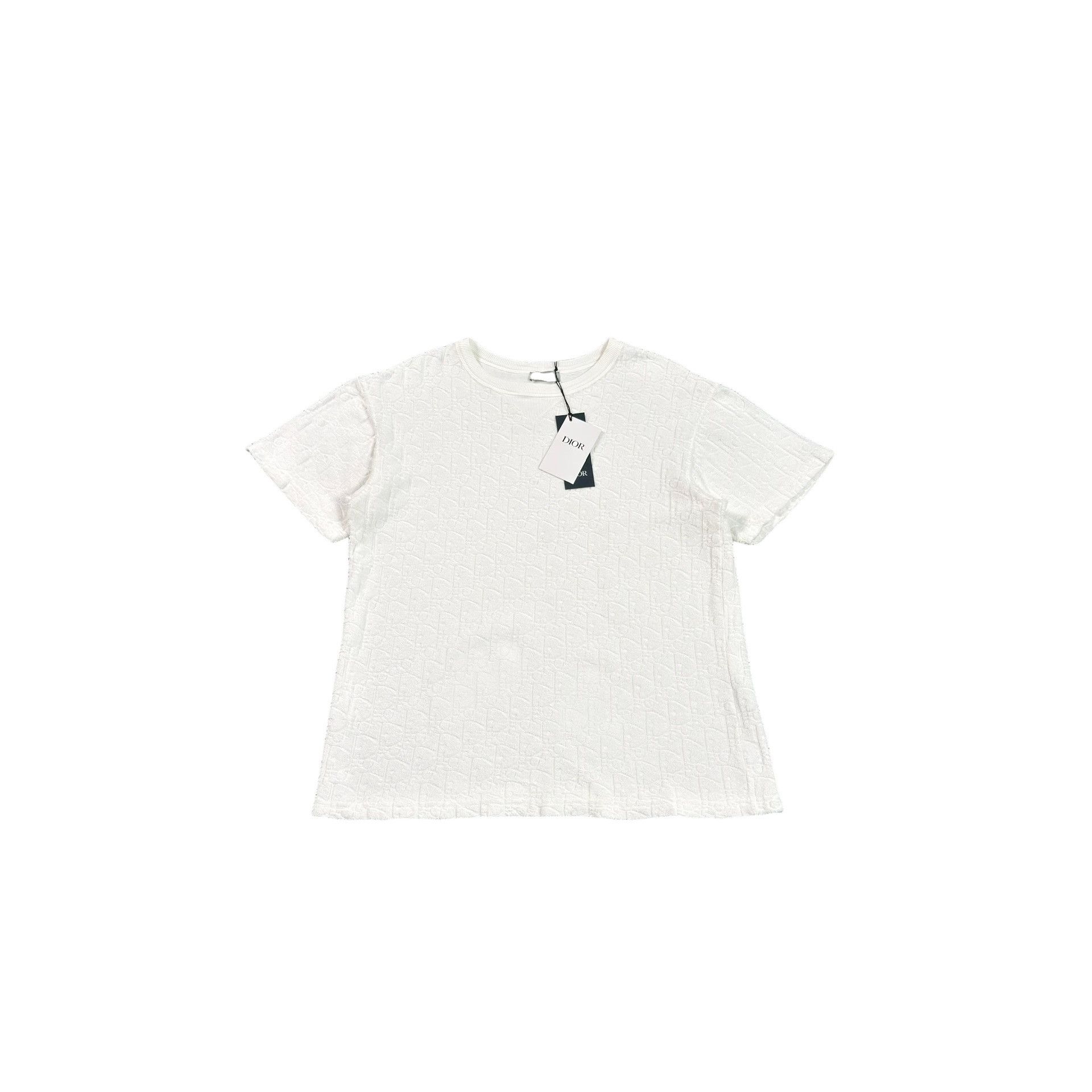 Dior Dior Oblique Terry Cotton T-Shirt Size XS Size US XS / EU 42 / 0 - 1 Thumbnail
