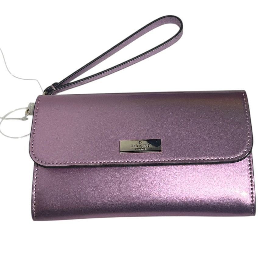 Kate Spade Kate Spade Kenzie Boxed Medium Flap Wristlet in Quartz Pink Size ONE SIZE - 7 Thumbnail