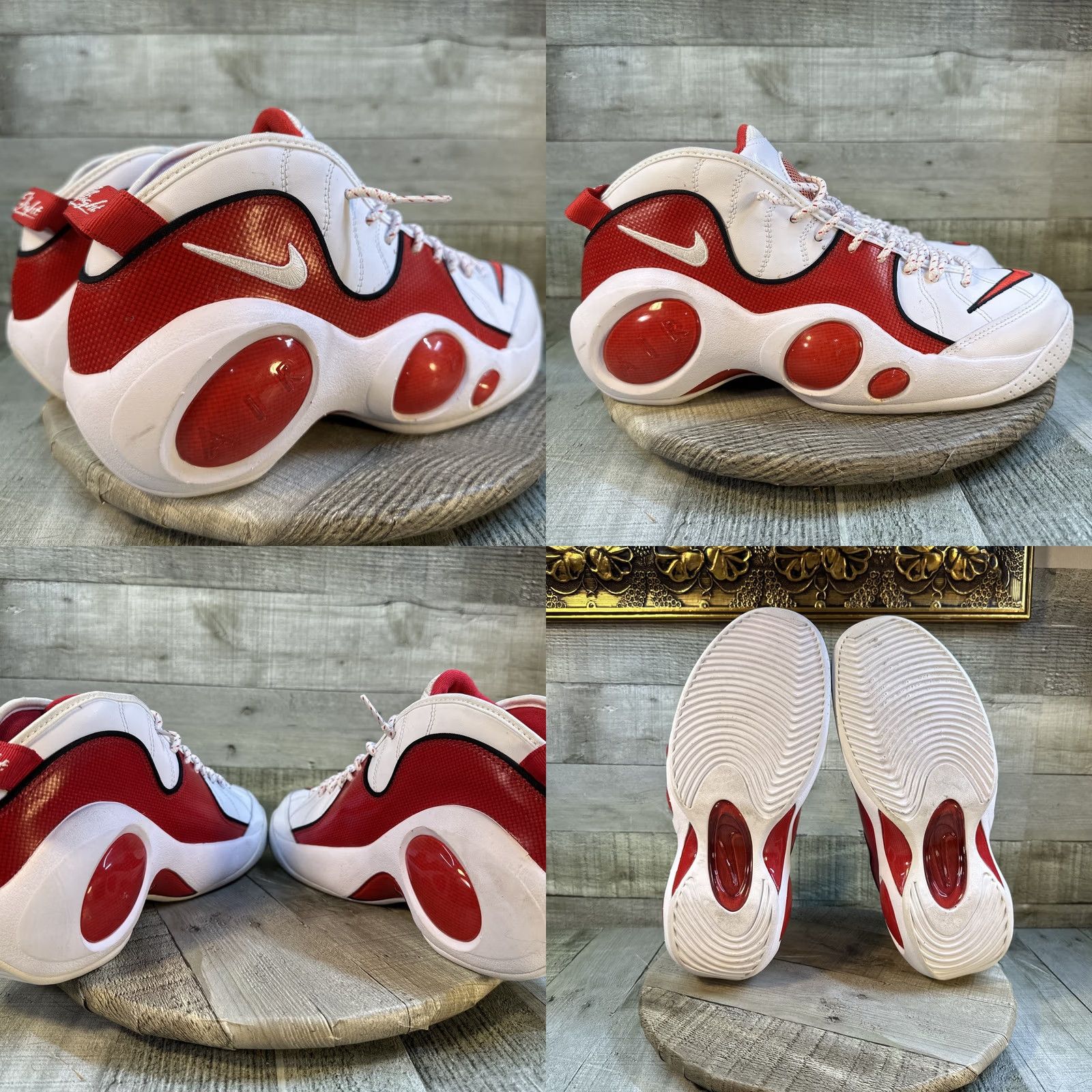 Nike Nike Air Zoom Flight 95 Sneaker Men 9.5 White Leather DX1165-100 2023 True Red Size US 10 / EU 43 - 8 Thumbnail