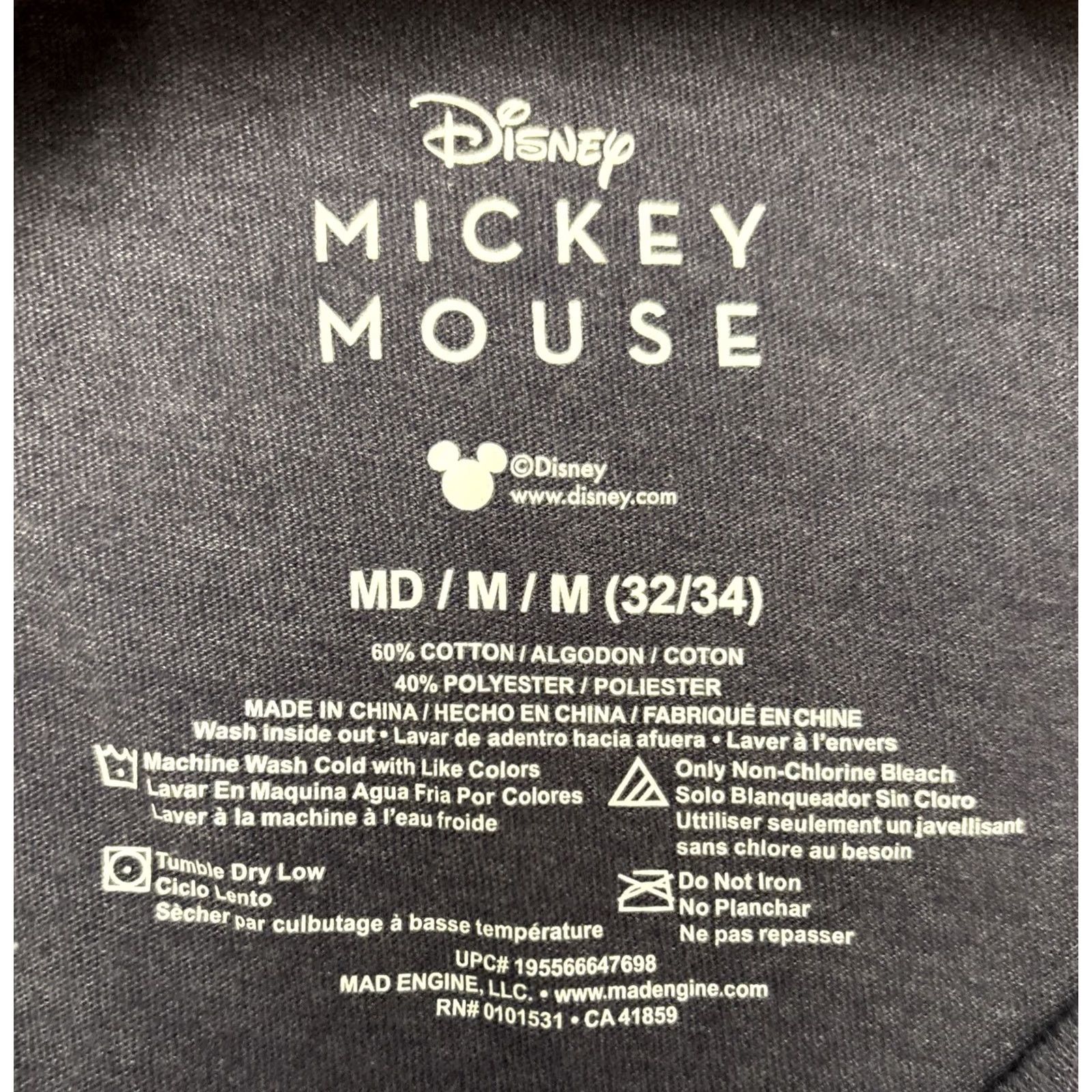 Disney Disney womens T-Shirt M Blue Cartoon Mickey Mouse Minnie Donald Daisy Goofy Pluto Size M / US 6-8 / IT 42-44 - 5 Thumbnail