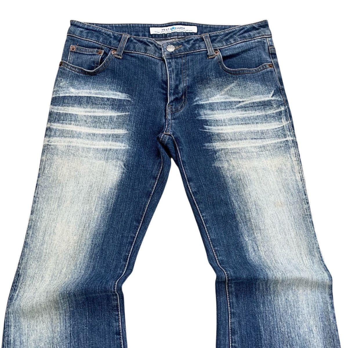If Six Was Nine × Japanese Brand × Le Grande Bleu (L.G.B.) LGB Style💥Oo-La-La Sasson Bootcut Flared Nice Faded Jeans Size US 29 - 4 Thumbnail