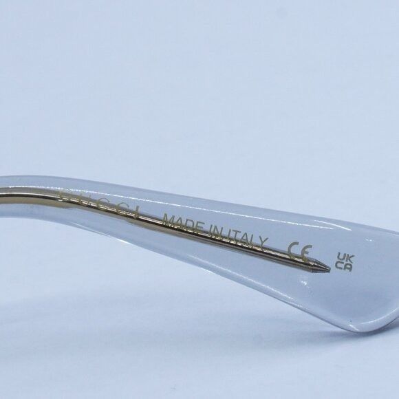Gucci Gucci GG0184O 005 Eyeglasses Transparent Grey 50mm Square Size ONE SIZE - 5 Thumbnail