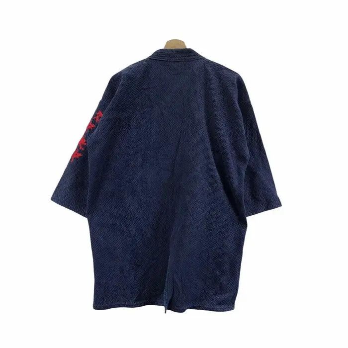 Vintage Vintage 60’ KIMONO JAPAN INDIGO Natural Dye Yakuza Cape Size US L / EU 52-54 / 3 - 3 Thumbnail