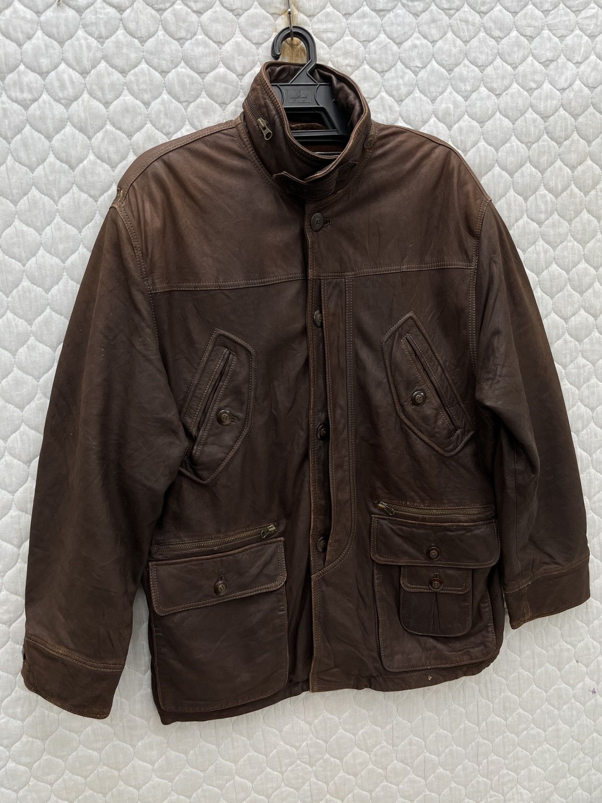 Genuine Leather 🔥🔥🔥STEALS VTG HIGH TRADITION FLAG LEATHER JACKET Size US M / EU 48-50 / 2 - 3 Thumbnail