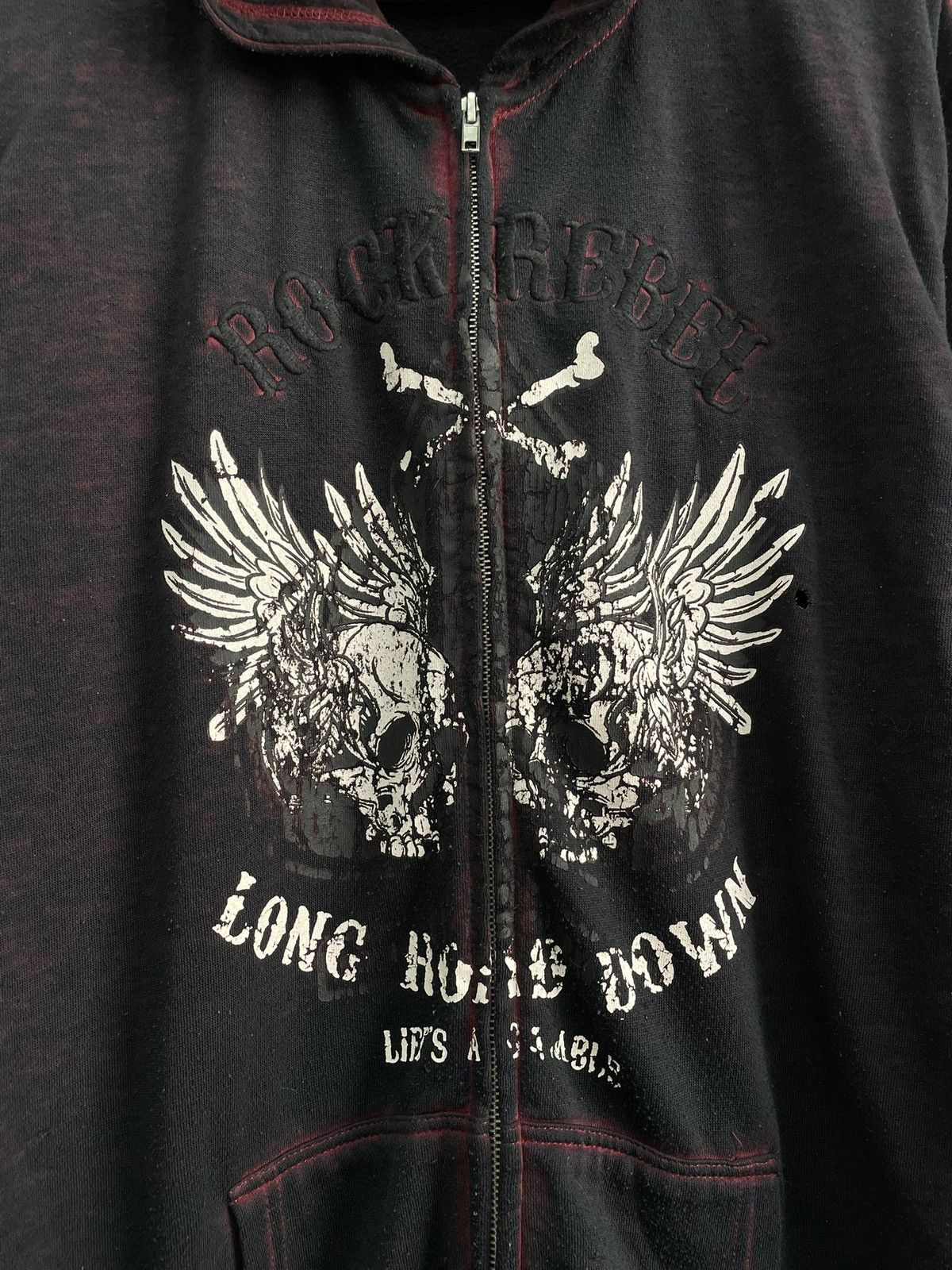 Other Rare skull affliction style hoodie y2k hype Size US L / EU 52-54 / 3 - 3 Thumbnail