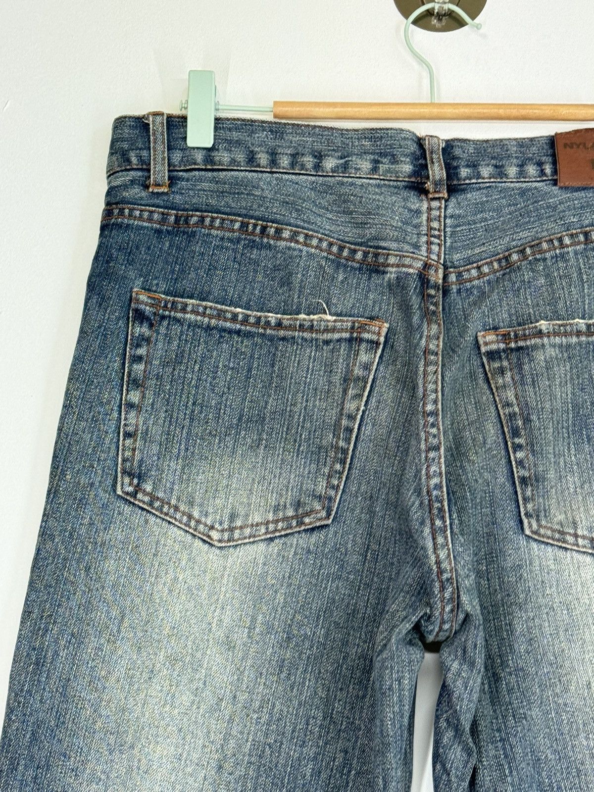 If Six Was Nine × Japanese Brand × Vintage NYLAUS JEAN TARTAN PLAID JUNYA WATANABE DISTRESSED DENIM Size US 32 / EU 48 - 12 Thumbnail