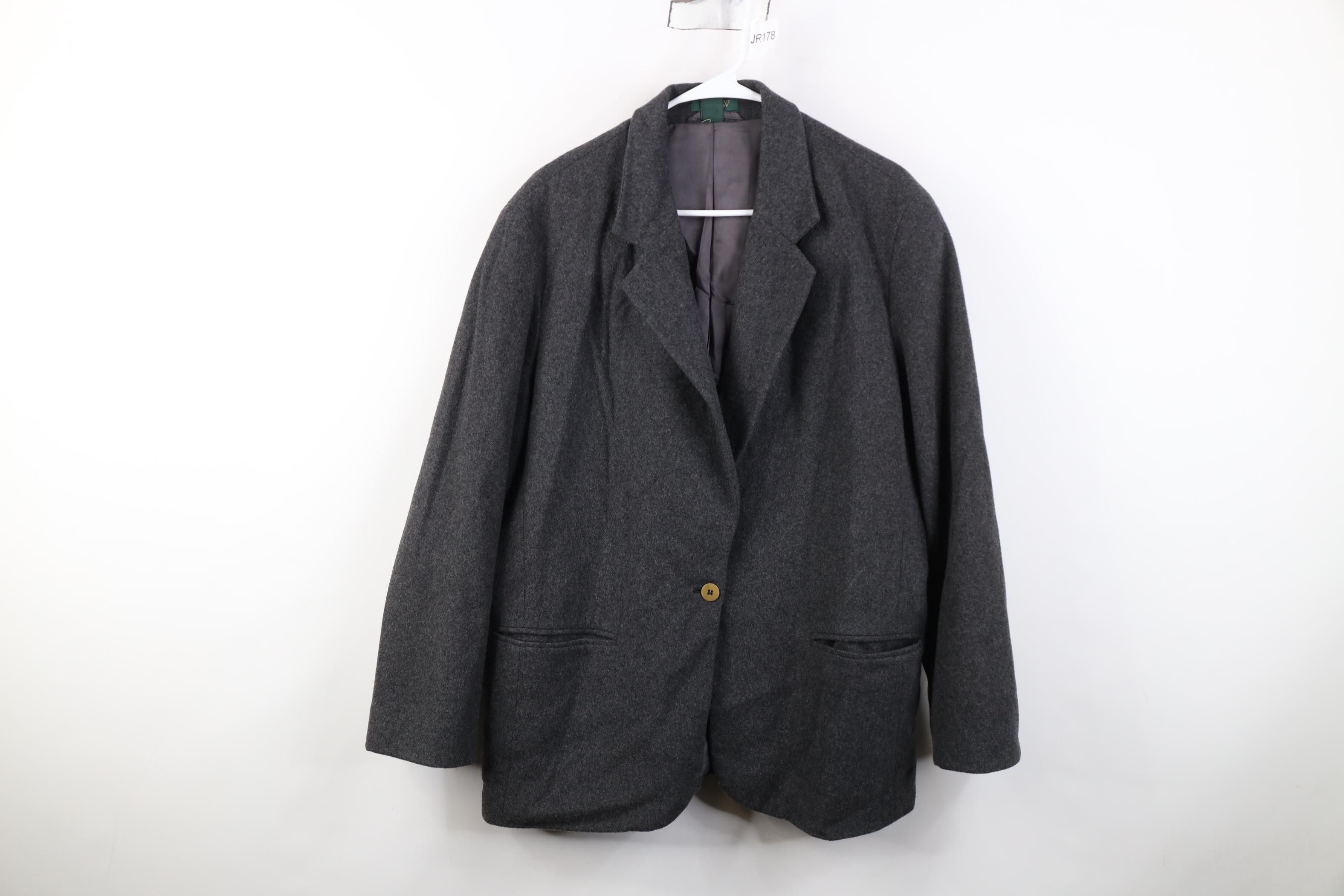 J.Crew Vintage 90s J Crew Button Suit Blazer Jacket Coat Gray Size XL / US 12-14 / IT 48-50 - 1 Thumbnail