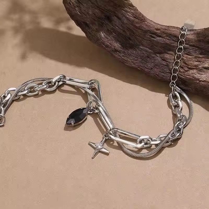 Jewelry Simple Stacked Snake Chain Bracelet Size ONE SIZE - 4 Thumbnail