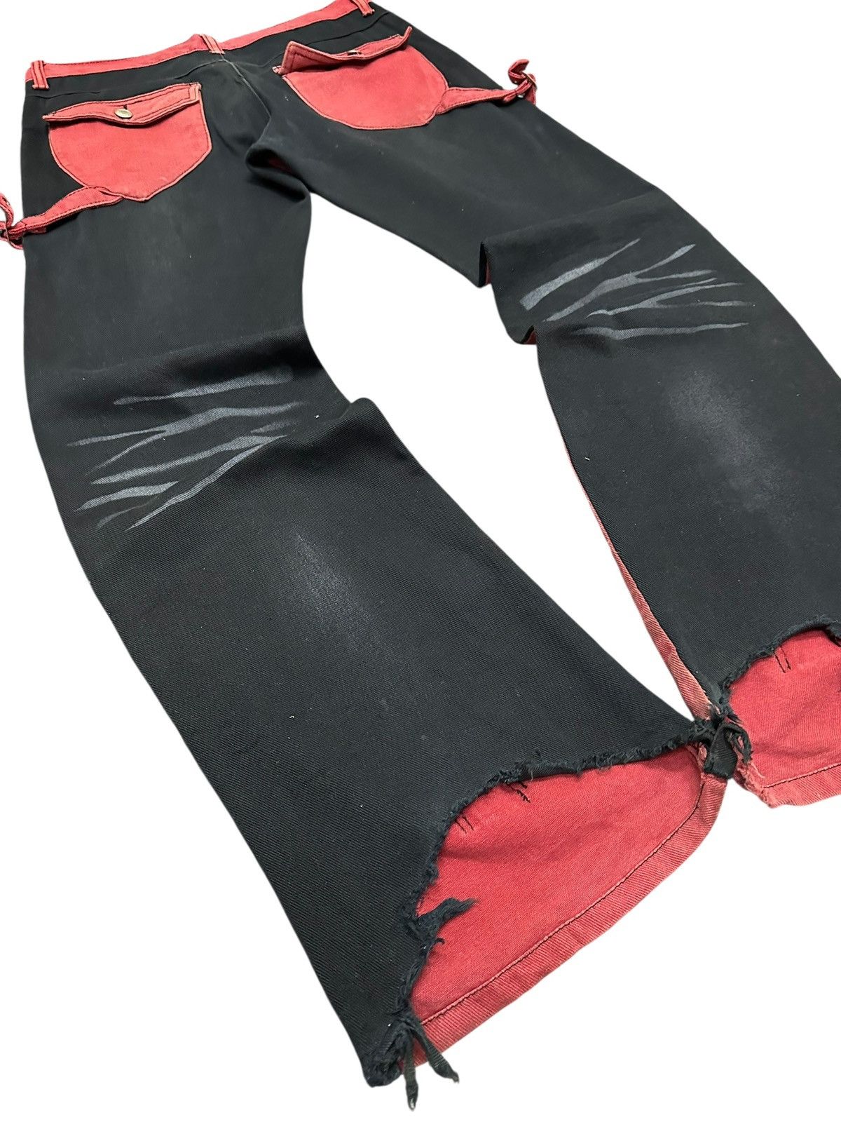 BERNINGS SHO Vintage Berning Sho Flare Original Distressed Punk Design Size US 34 / EU 50 - 11 Thumbnail