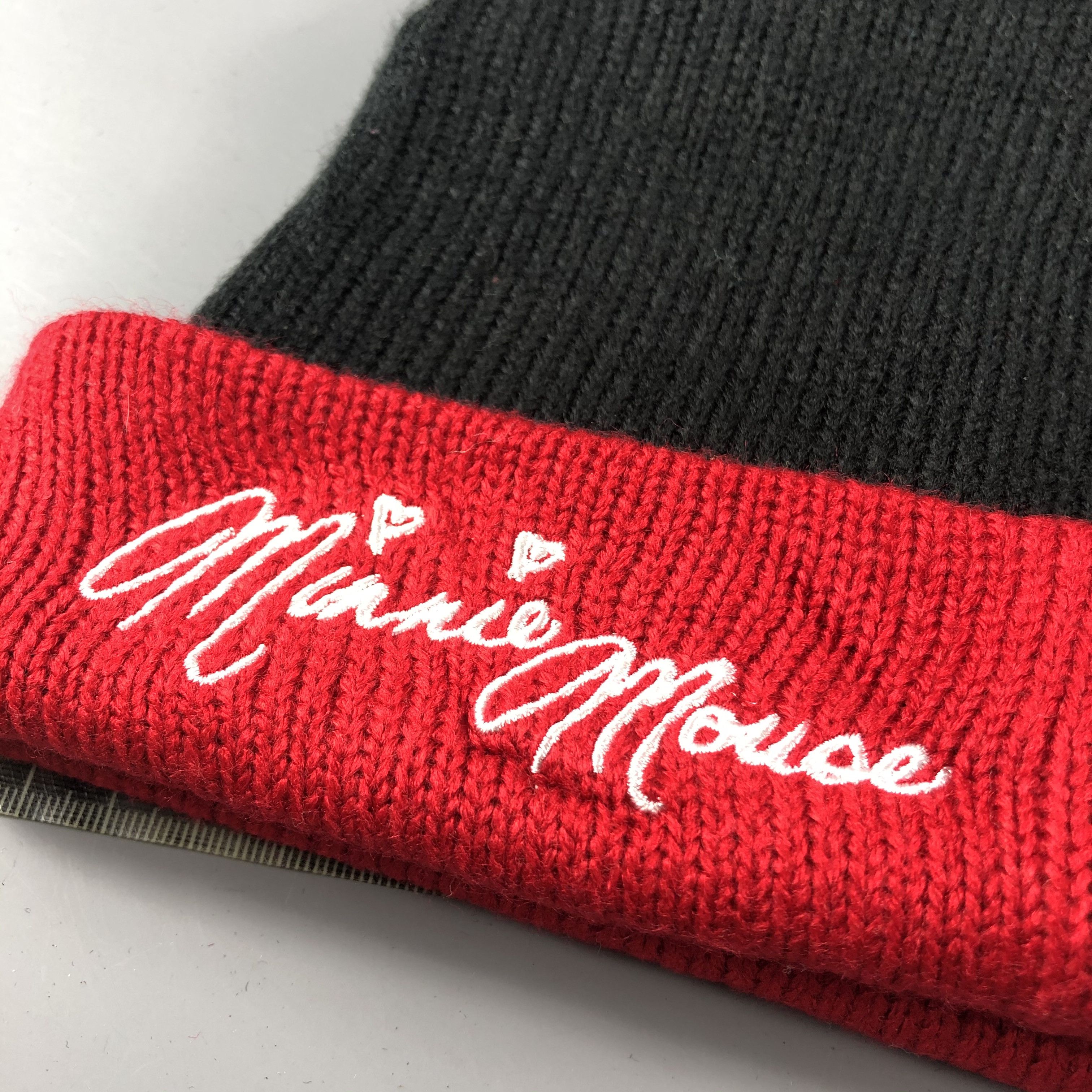 Disney × Vintage Womens Minnie Mouse Beanie Snow Hat Snow Cap -D058 Size ONE SIZE - 5 Thumbnail