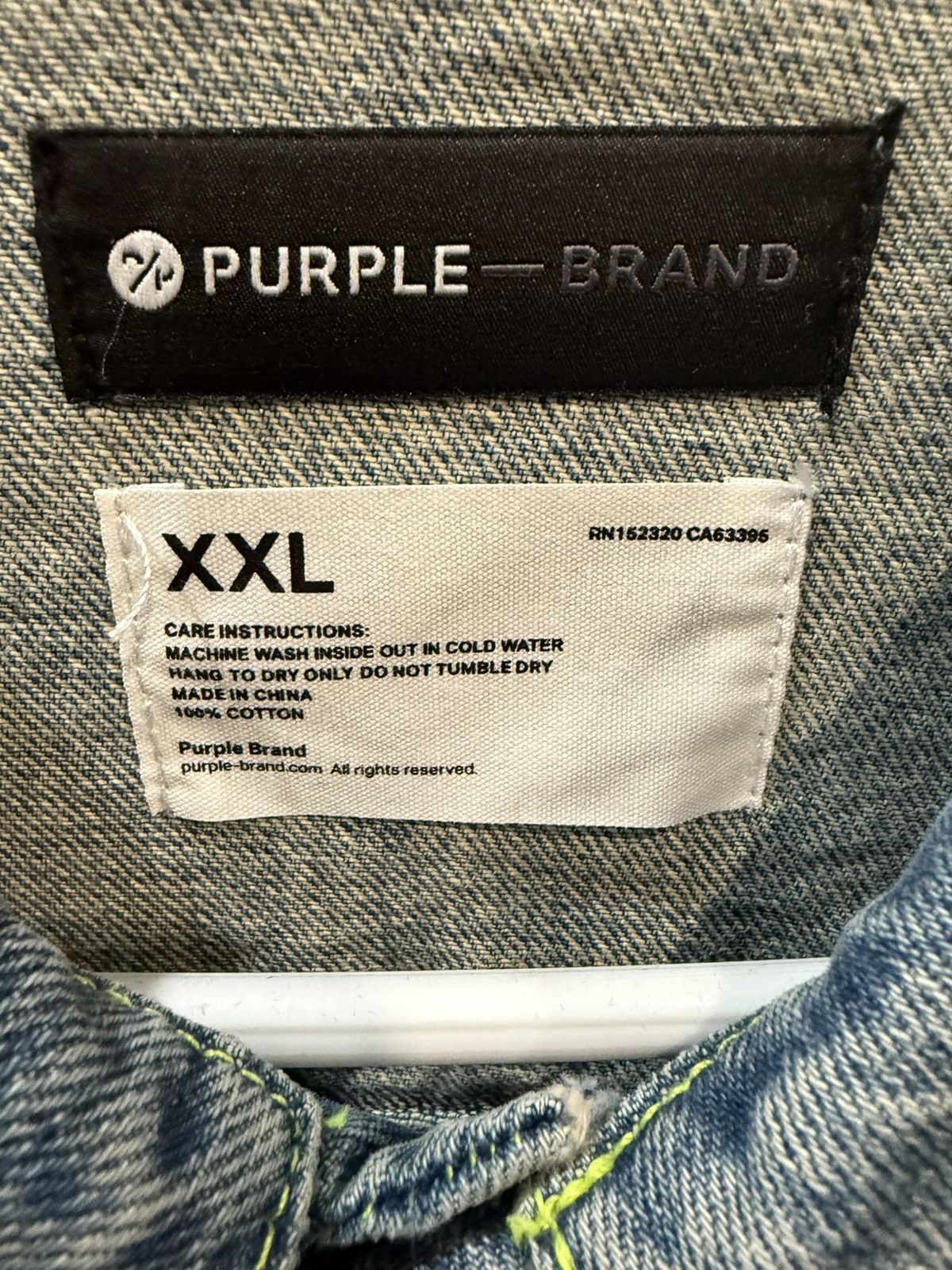 Purple Brand PURPLE BRAND Denim jacket XXL Size US XXL / EU 58 / 5 - 11 Thumbnail