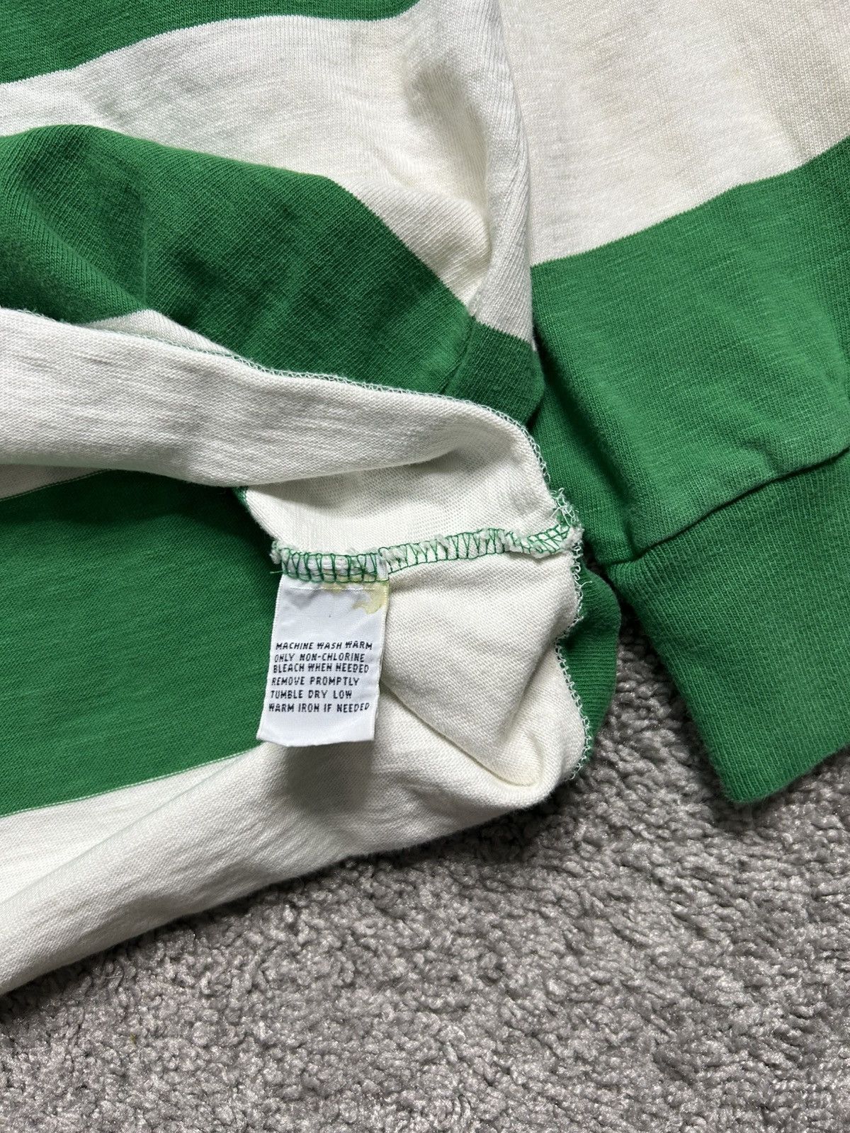 Polo Ralph Lauren Vintage 80s Polo Ralph Lauren Rugby Long Sleeve Striped Size US XXL / EU 58 / 5 - 5 Thumbnail