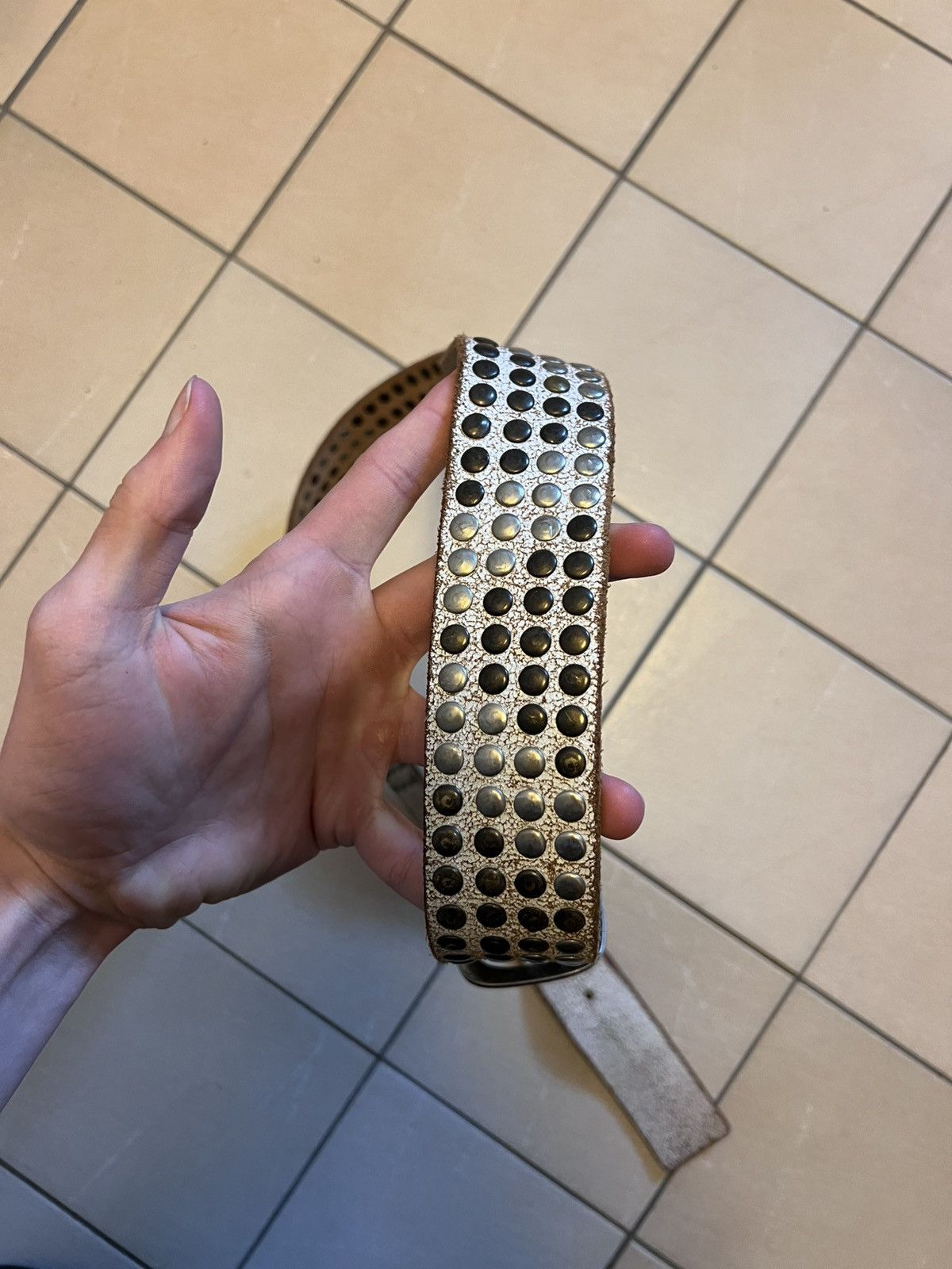 PPFM Vintage Studded Japanese Style Belt Size 30 - 2 Thumbnail