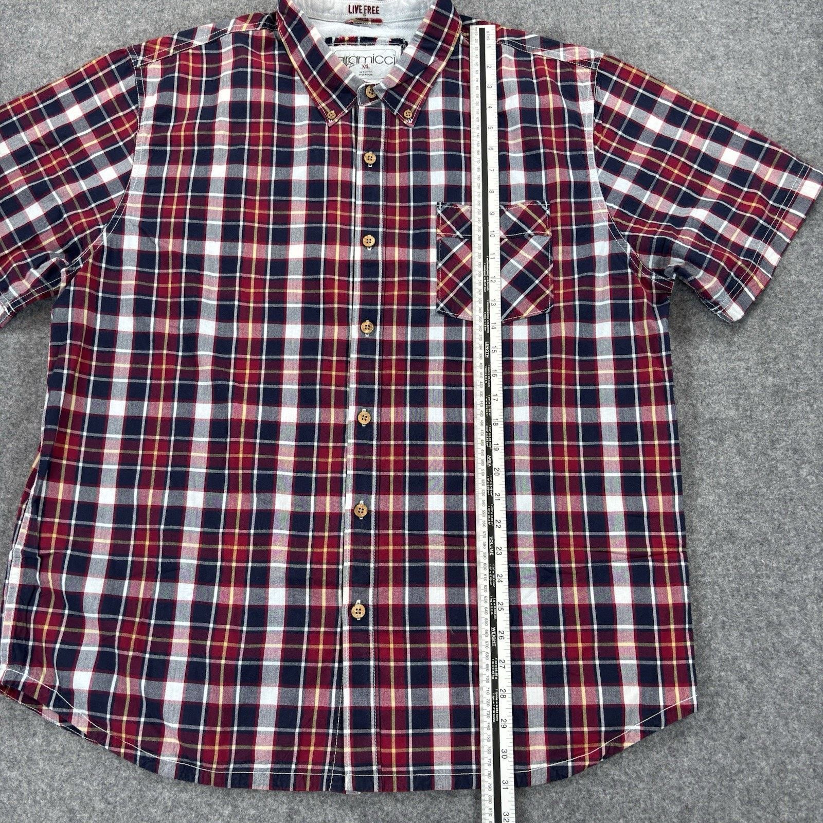 Gramicci Gramicci Plaid Button Down Shirt Red White Blue Mens XXL Size US XXL / EU 58 / 5 - 10 Thumbnail