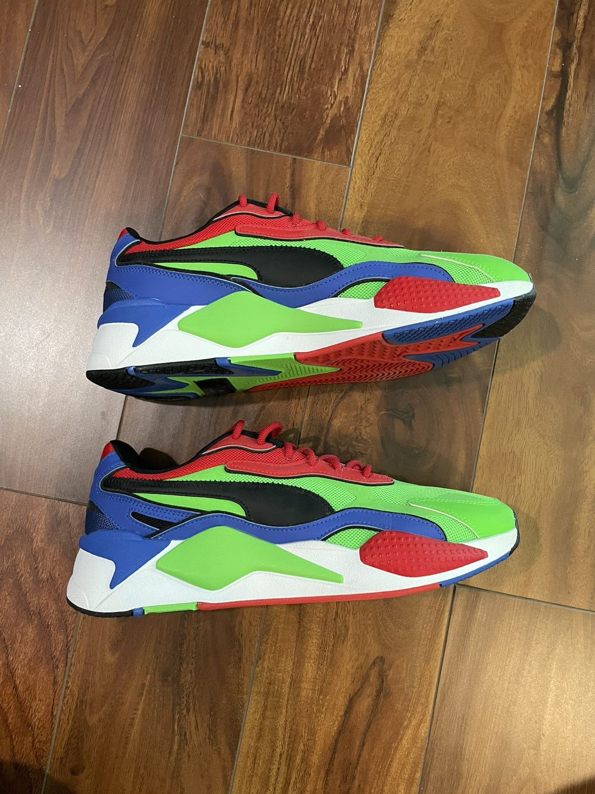 Puma Puma RS-X3 Lime/Red Sneakers Size US 11.5 / EU 44-45 - 3 Thumbnail
