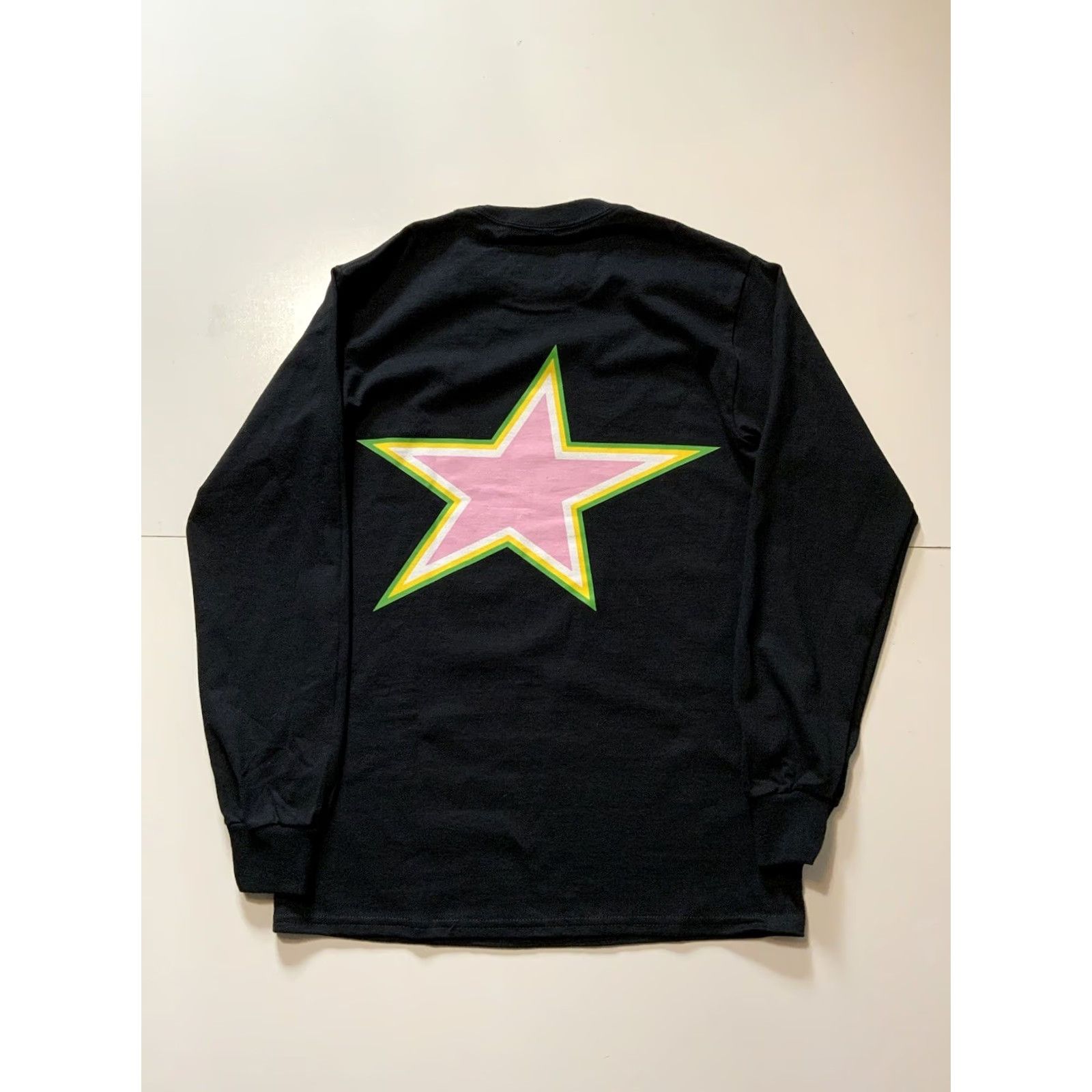 IDEA PizzaSlime Star Literally Have No Idea What To Say L/S Crew Black T-Shirt Sz. S Mens Small Shirt Stars Size US S / EU 44-46 / 1 - 3 Thumbnail