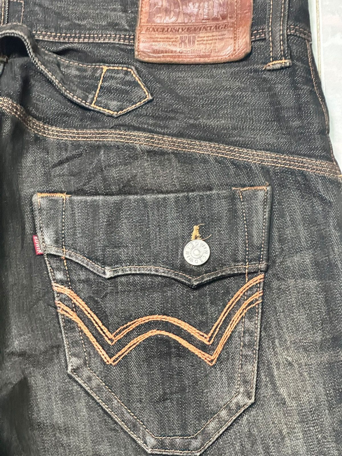 Edwin Edwin Exclusive Vintage Straight Leg Buckleback With Faded Size US 39 - 8 Thumbnail