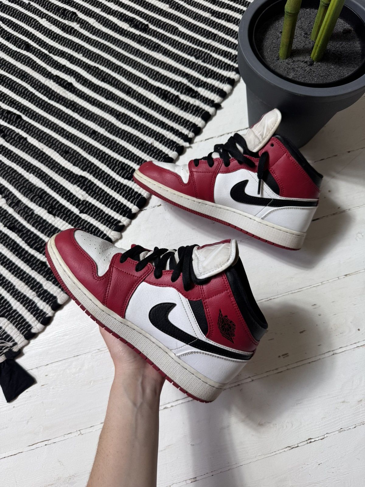 Jordan Brand × Nike × Vintage NIKE AIR JORDAN 2020 BLACK/RED HI TOP SNEAKERS SHOES Size US 8.5 / IT 38.5 - 1 Thumbnail