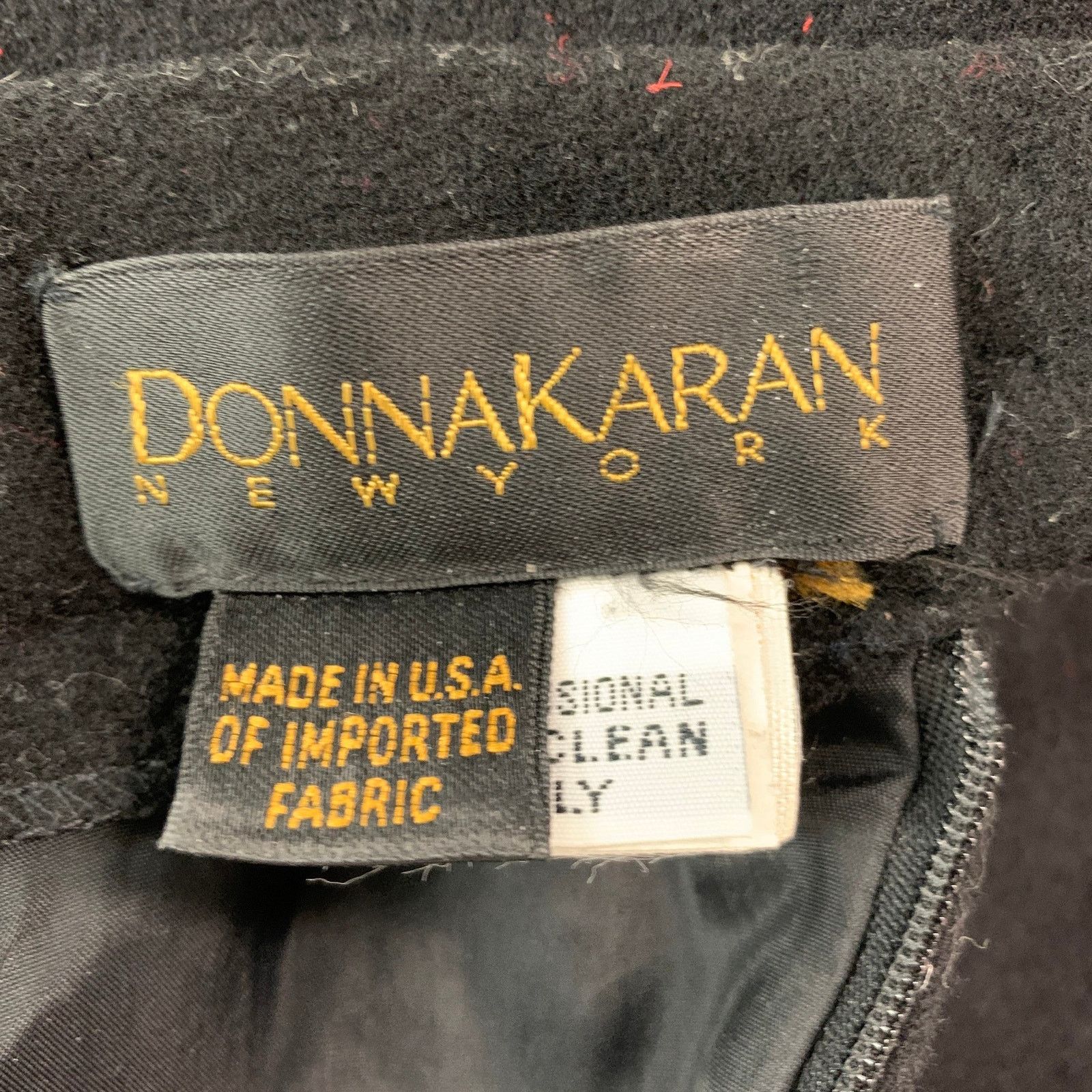 Donna Karan DONNA KARAN Size 4 Black Wool Cashmere Pencil Skirt Size 27" / US 4 / IT 40 - 4 Thumbnail