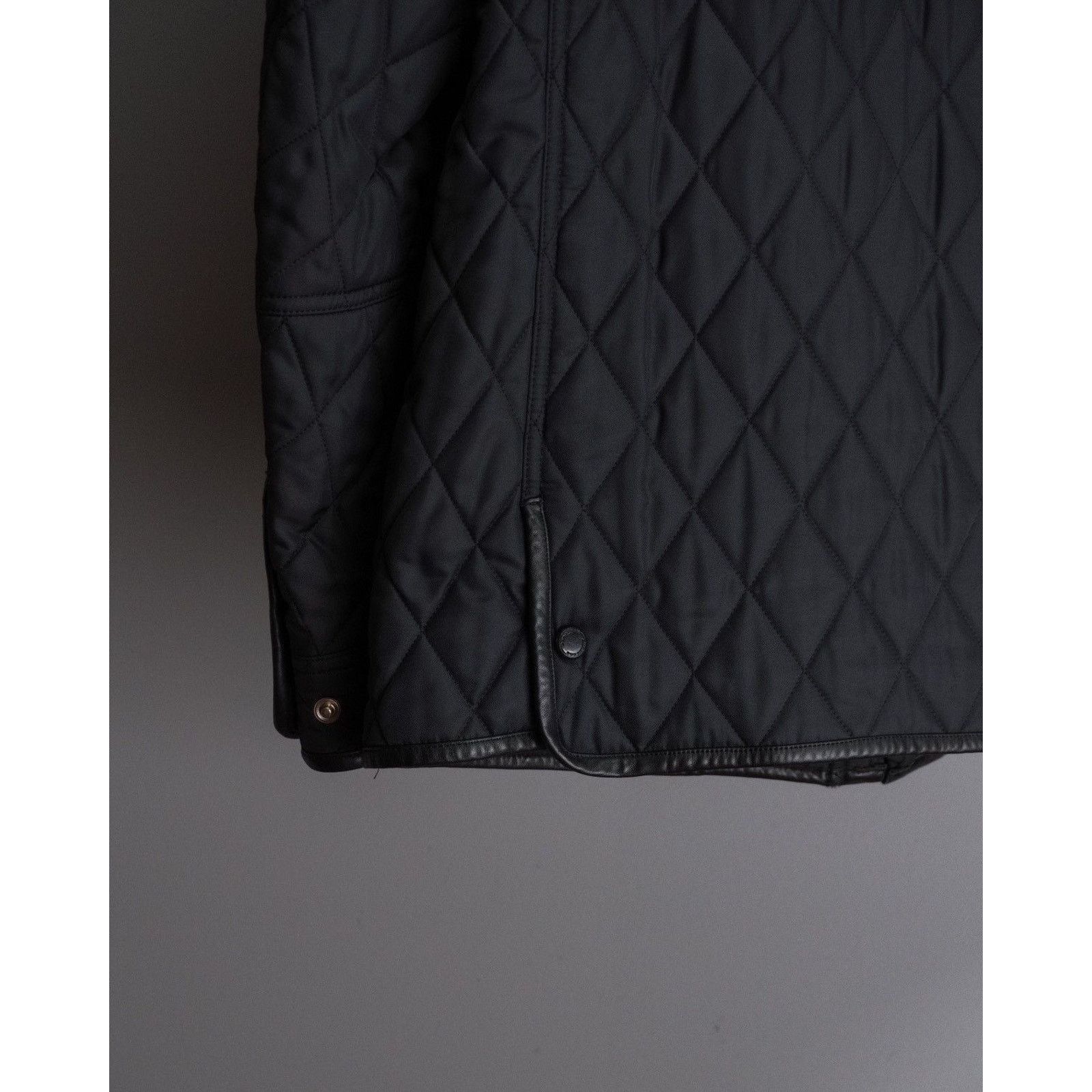 Burberry Burberry quilted cord collar black lamb leather jacket Size US L / EU 52-54 / 3 - 8 Thumbnail