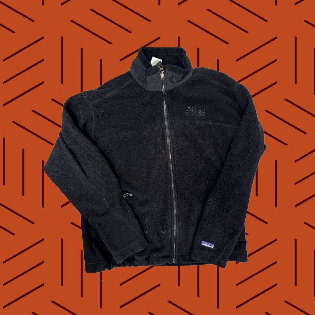 Patagonia VINTAGE Patagonia Radiant Jacket Mens Large Black Polartec Fleece Full Zip Company Logo Size US L / EU 52-54 / 3 - 1 Thumbnail
