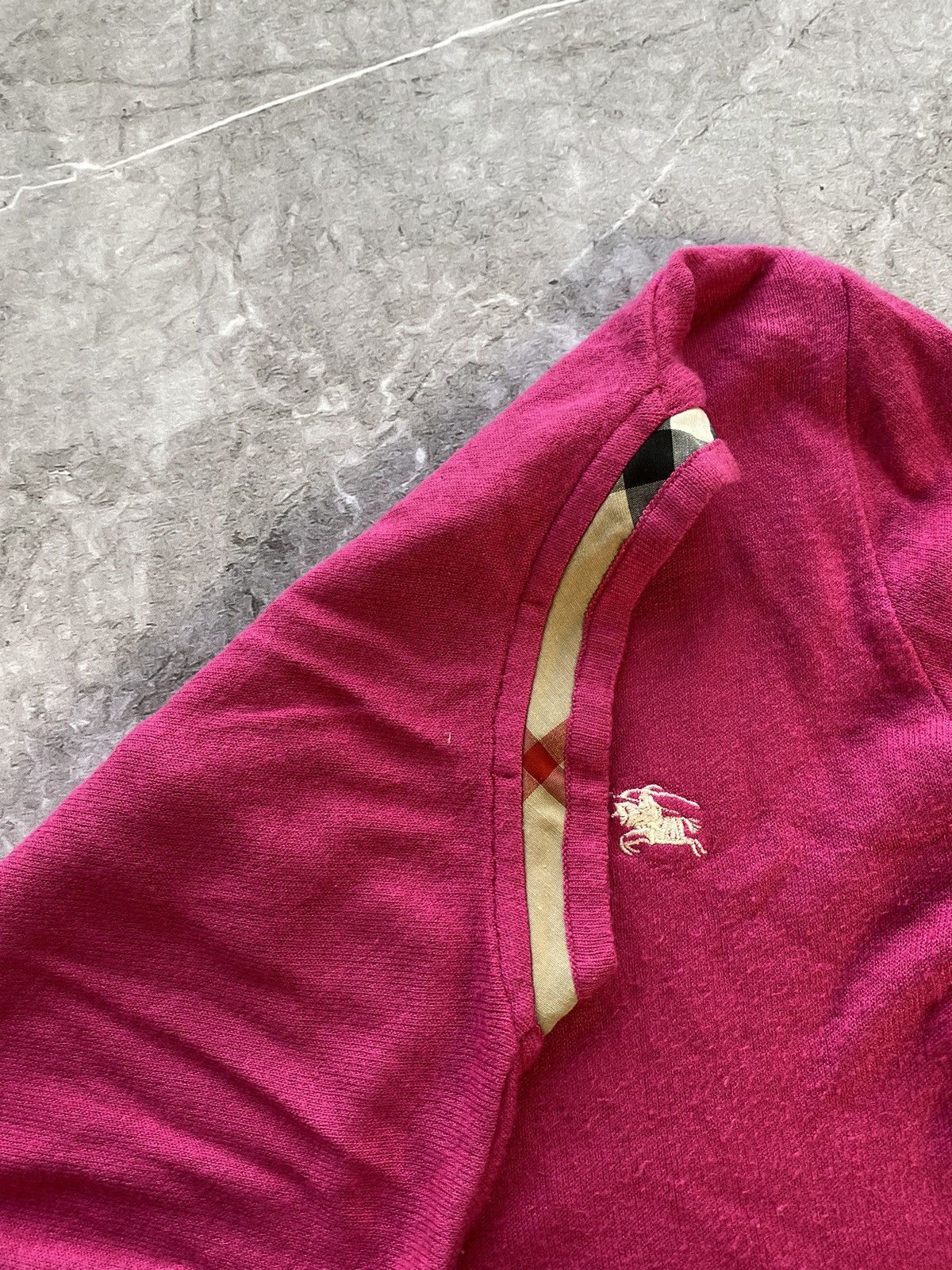 Burberry × Vintage Vintage Burberry London Nova Check V-Neck Women Sweatshirt Size XL / US 12-14 / IT 48-50 - 8 Thumbnail