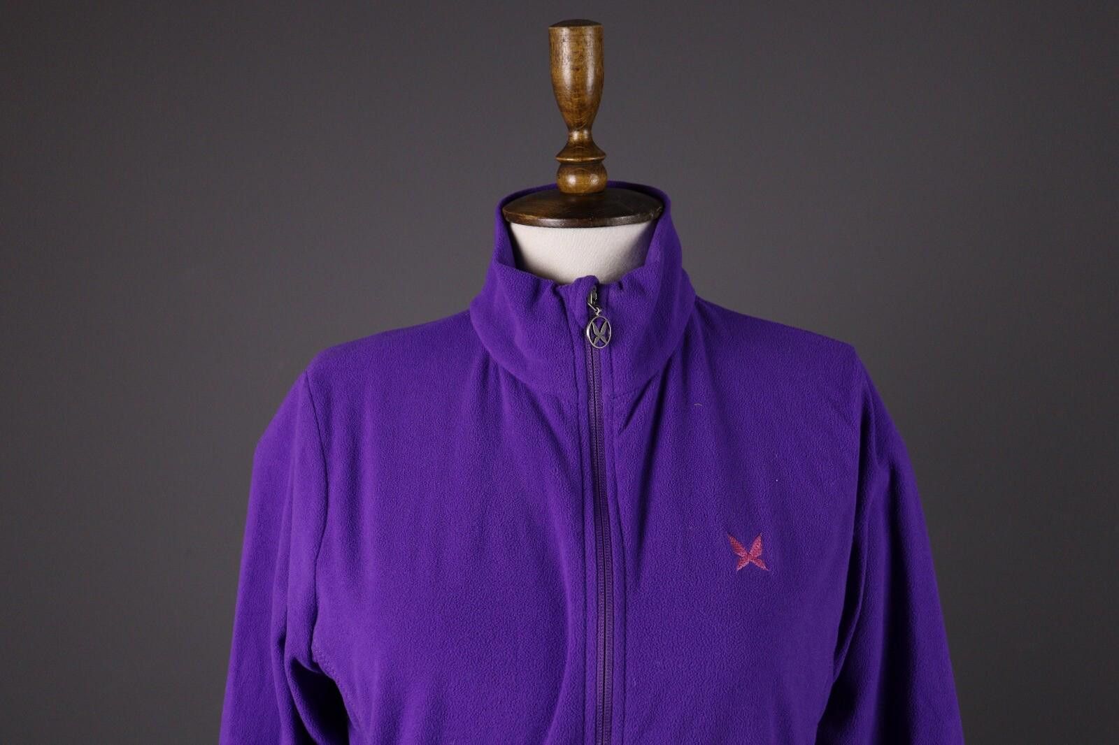 Designer Kari Traa Purple Full Zip Fleece Lightweight Jacket Size L Size L / US 10 / IT 46 - 2 Thumbnail