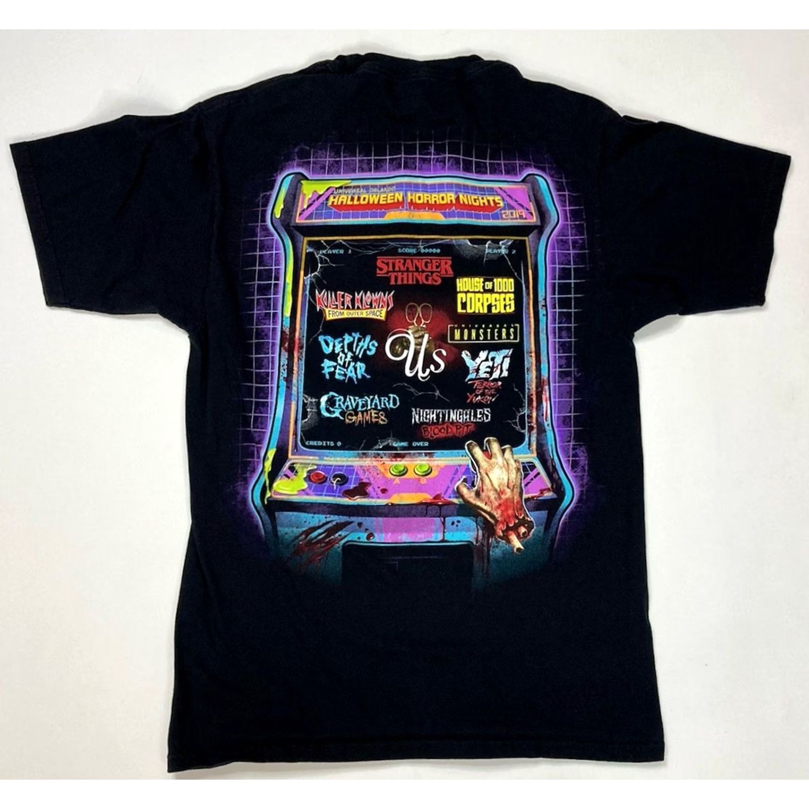 Vintage VINTAGE Universal Studios Halloween Horror Nights 2019 Maximum T-shirt Women Small Black Size S / US 4 / IT 40 - 3 Thumbnail