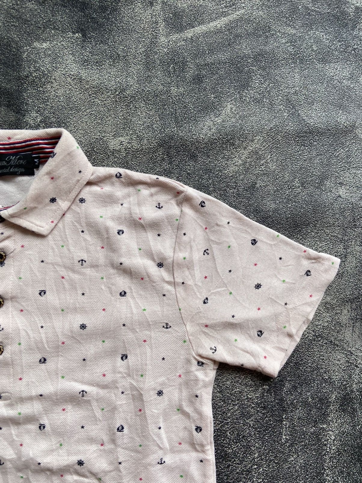 Japanese Brand Beaumere Immortal Design Ships Patern Polo shirt Size US M / EU 48-50 / 2 - 6 Thumbnail