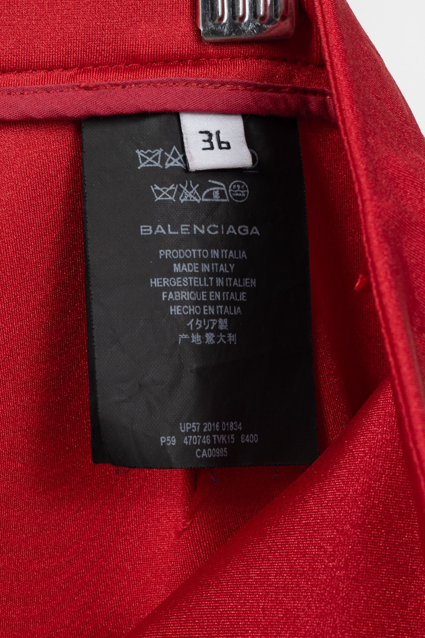 Balenciaga Balenciaga Red High-Waisted Skinny Pants Size 25" / US 0 / IT 36 - 10 Thumbnail