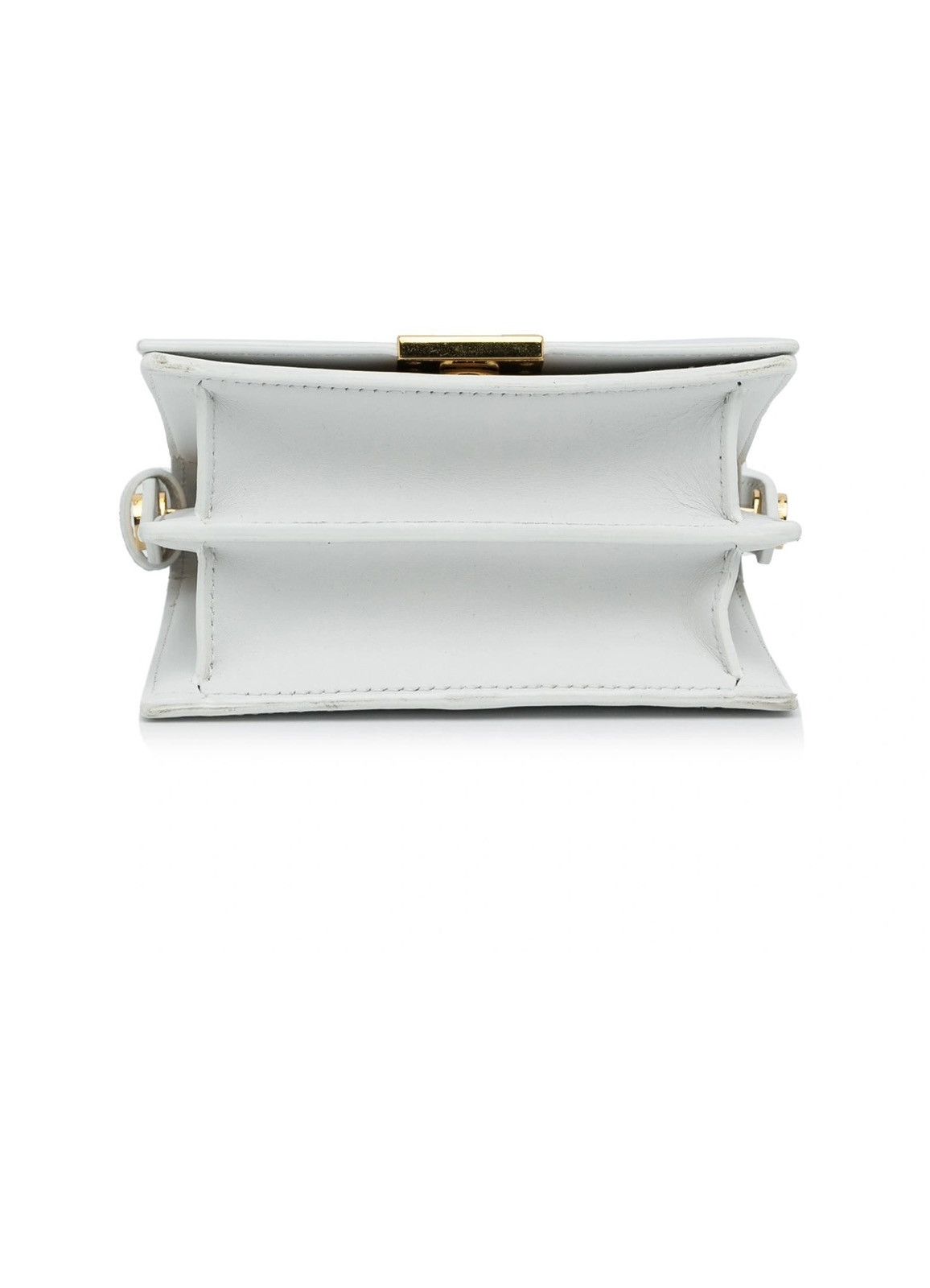 Off-White Off-White Binder Clip Crossbody Bag - White Leather 6.9x6 Size ONE SIZE - 4 Thumbnail