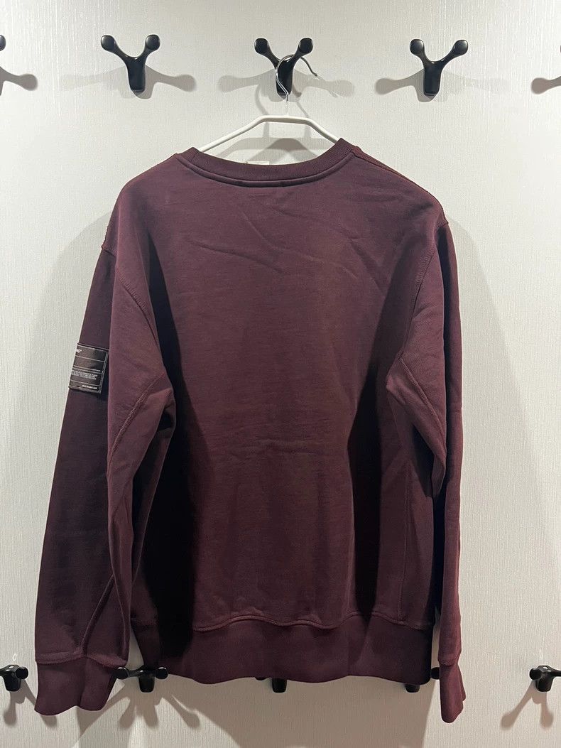 Helmut Lang HELMUT LANG Red wine long-sleeved hoodie with side logo Size US XL / EU 56 / 4 - 2 Thumbnail