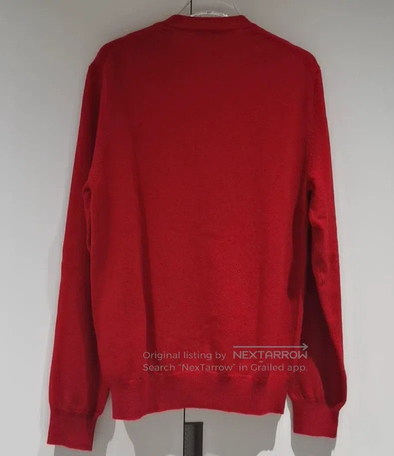 Comme des Garcons Comme des Garcons Red wool cardigan Size M / US 6-8 / IT 42-44 - 2 Thumbnail