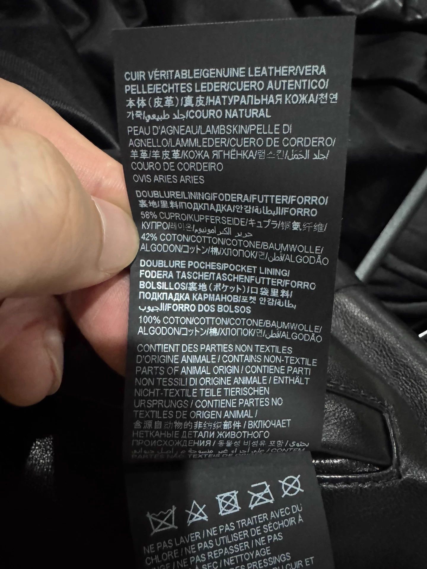 Saint Laurent Paris SLP 23 Runway Short Sheepskin Leather Jacket Black Size M / US 6-8 / IT 42-44 - 8 Thumbnail