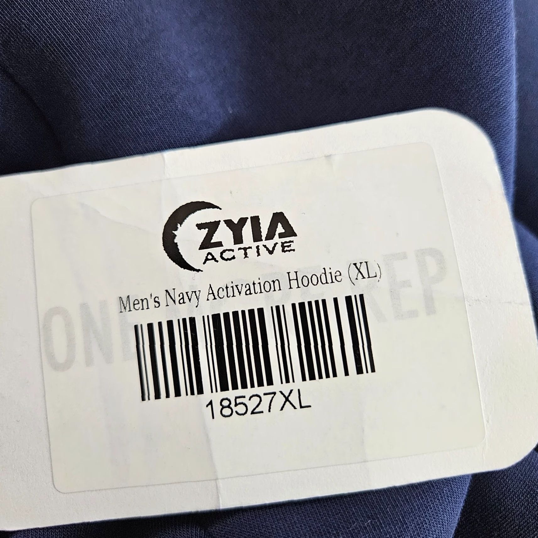 Vintage Zyia Mens Hoodie XL Solid Blue Cotton Blend Pullover Hooded Long Sleeve Size US XL / EU 56 / 4 - 5 Thumbnail