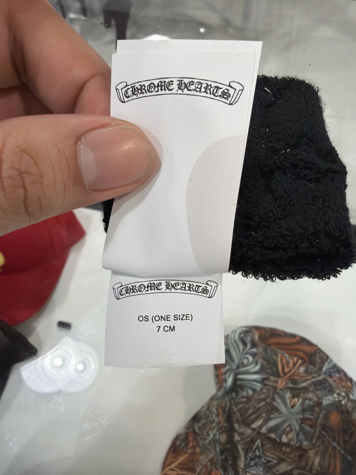 Chrome Hearts Chrome Hearts Cross Black Sweatbands Size ONE SIZE - 5 Thumbnail