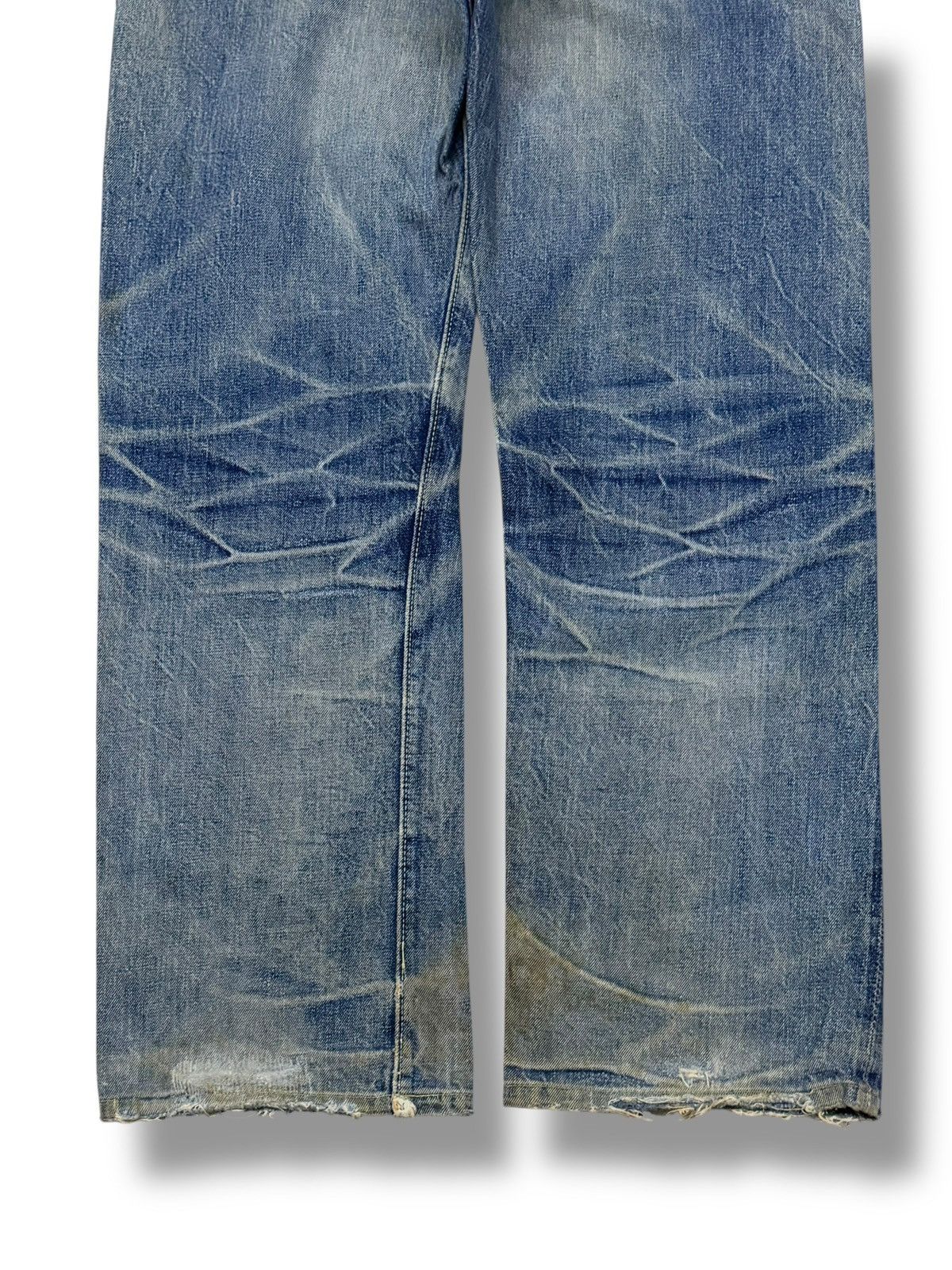 The Real McCoy's Vintage 90s Joe McCoys & Co Selvedge Denim Japan | 1940s W32 Size US 32 / EU 48 - 7 Thumbnail