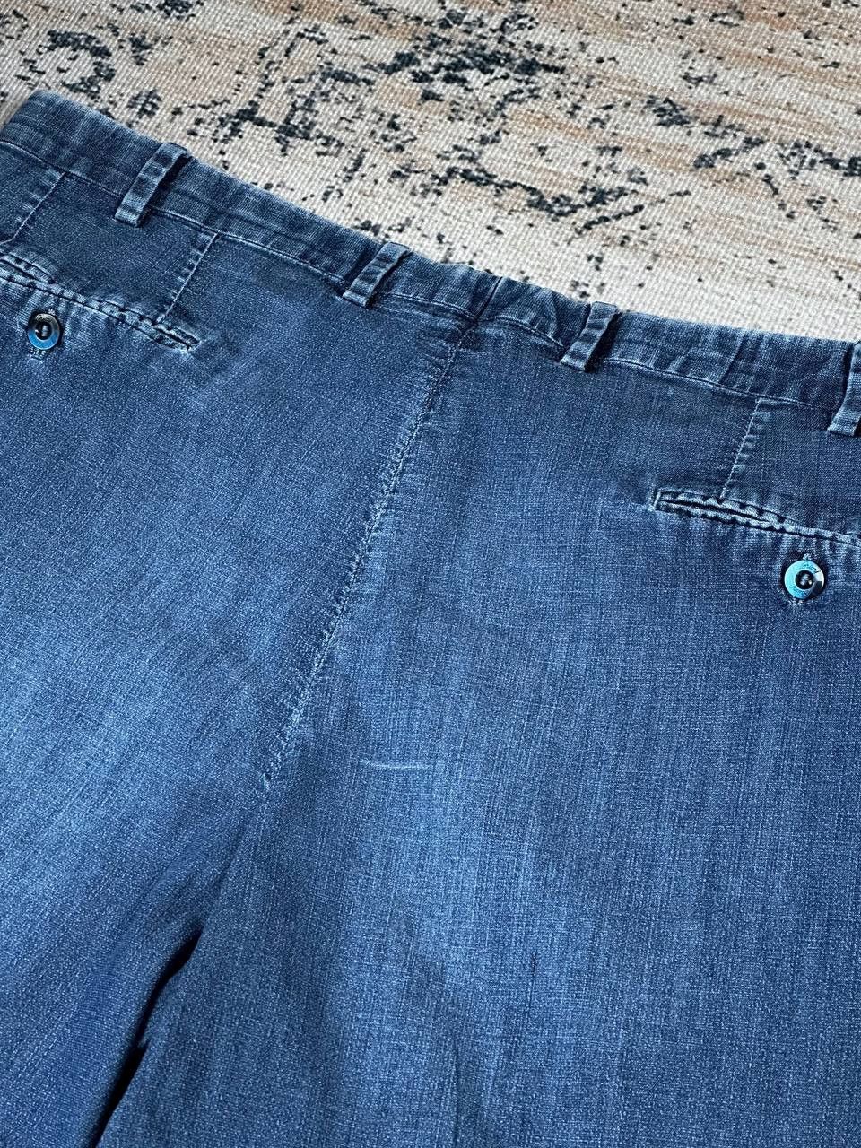 Brioni Brioni Luxury Blue Wide Cotton Casual Denim Pants Size US 38 / EU 54 - 16 Thumbnail