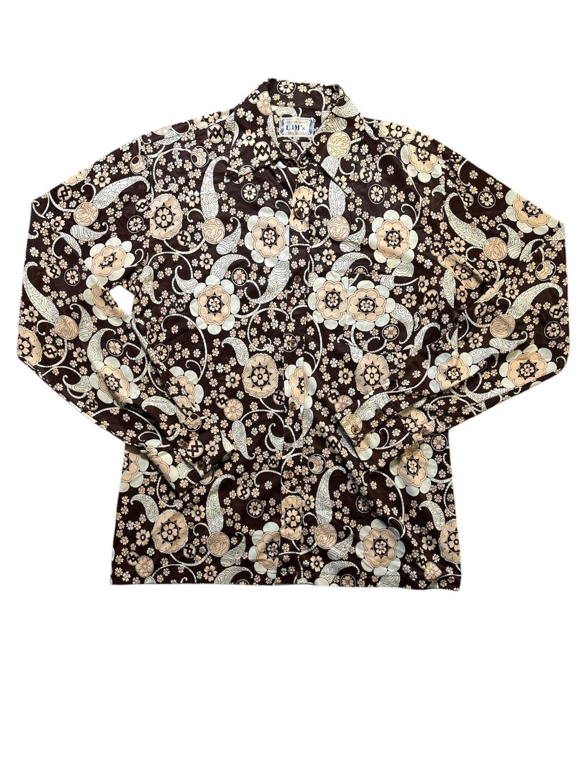 Vintage Vintage Korean silk button down shirt Size US L / EU 52-54 / 3 - 1 Thumbnail