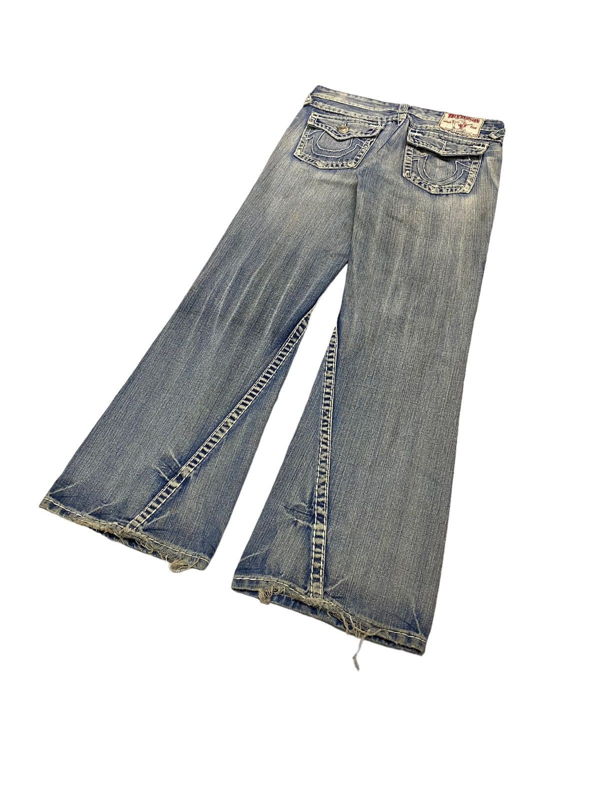 Hysteric Glamour × If Six Was Nine × Japanese Brand Flare True Religion Jean Fashion for the Sense Low Rise Size US 31 - 7 Thumbnail