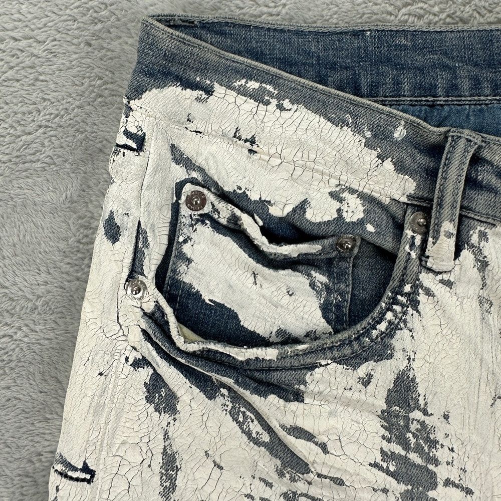 Purple Brand Purple Brand Jean NWT P001 Cracle Paint Skinny Jeans Men's Size US 32 / EU 48 - 9 Thumbnail