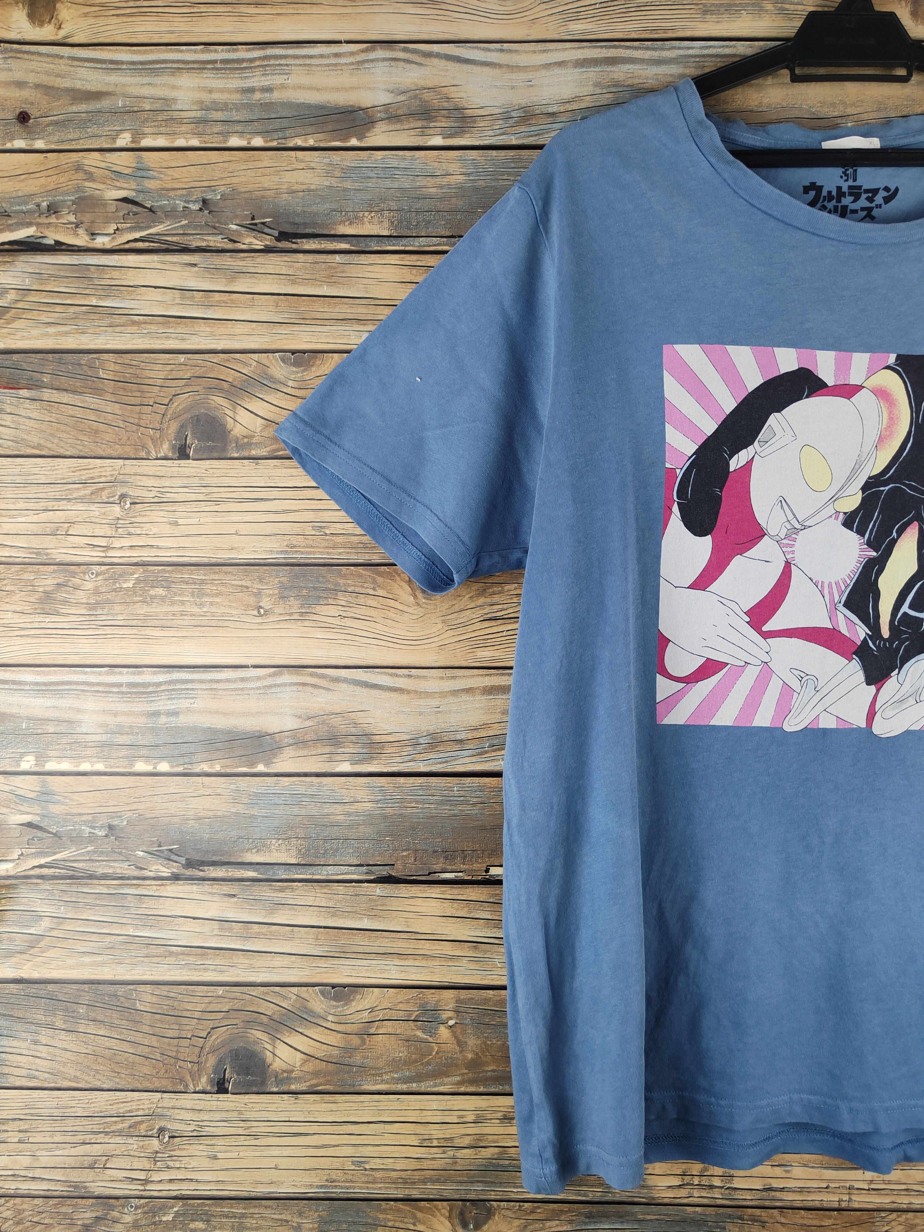 Anime D GU X Ultraman vs kaiju Blue Short Sleeve T-shirts #S2874 Size US XL / EU 56 / 4 - 4 Thumbnail