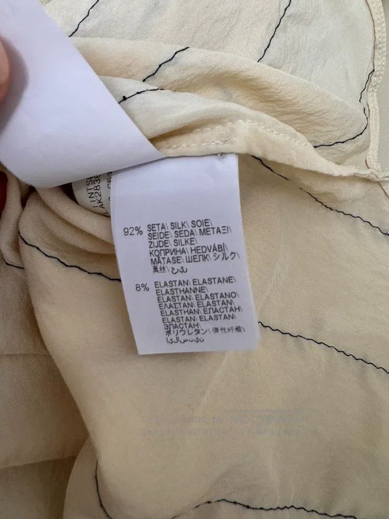 Brunello Cucinelli Brunello Cucinelli Beige Silk Sleeveless Top Size XS / US 0-2 / IT 36-38 - 6 Thumbnail