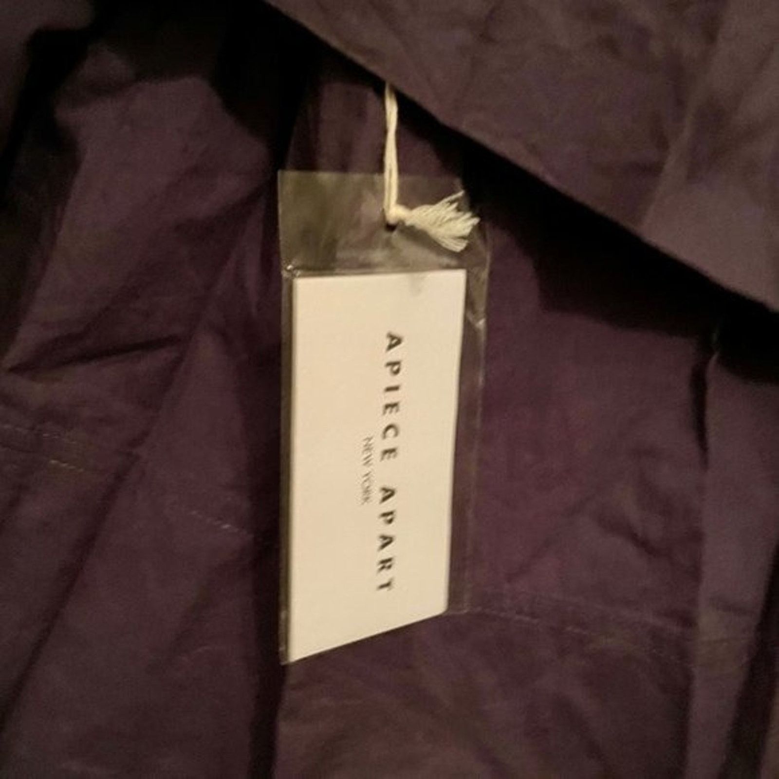 Apiece Apart Apiece Apart Cela Crop Blouse Navy size 10 Size L / US 10 / IT 46 - 4 Thumbnail