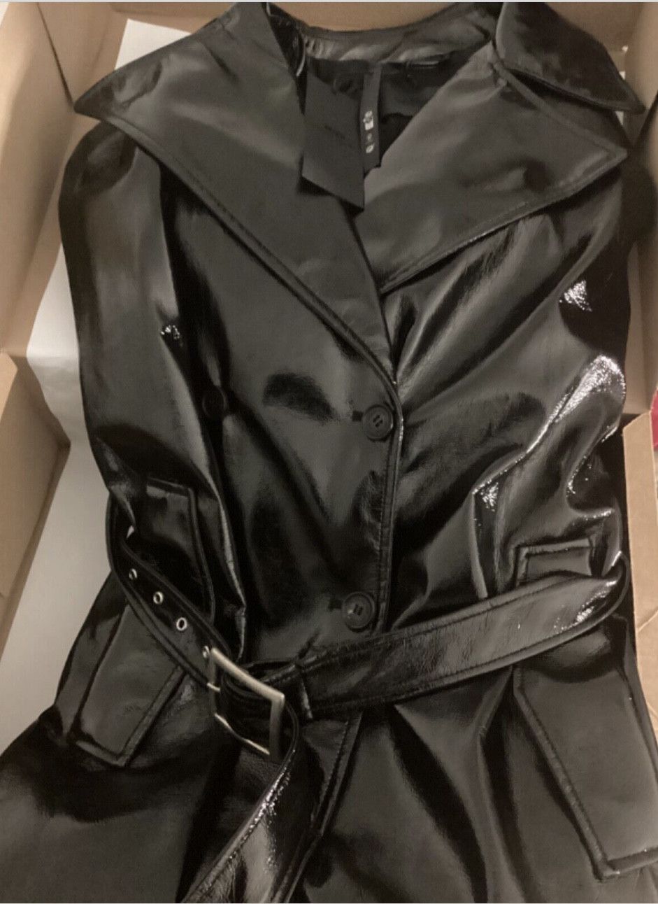 Zara Zara belted trench coat Steven Miesel BNWT BLACK Size US XS / EU 42 / 0 - 7 Thumbnail