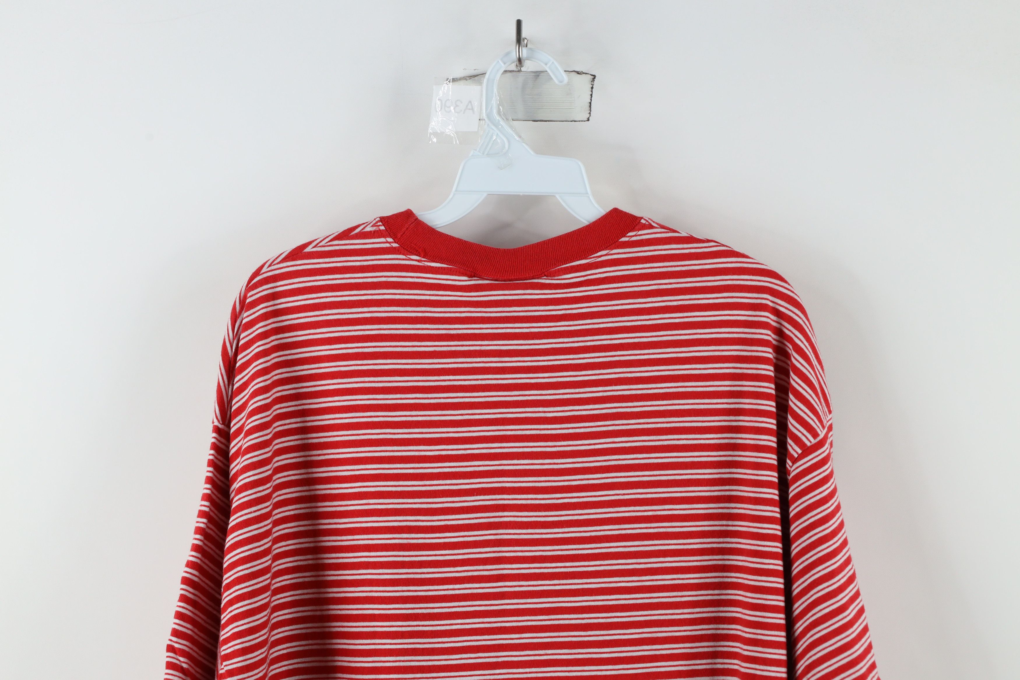 Vintage Vintage 90s Streetwear Cane Striped Short Sleeve T-Shirt Size US L / EU 52-54 / 3 - 7 Thumbnail