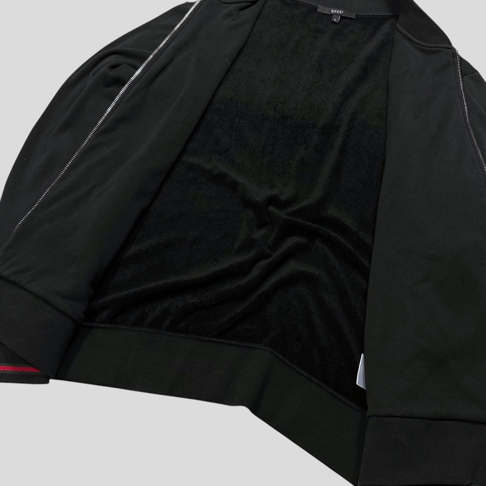 Gucci Gucci 2008 GG Logo Web Teddy Cotton Lined Track Jacket - M/L Size US L / EU 52-54 / 3 - 5 Thumbnail